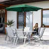 Springos® Ombrellone da giardino Ombrellone con funzione di Anteprima dell’immagine prodotto 17