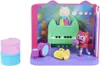 A toy music set with a cat character, piano, drums, and a horn. Produktbild-Vorschau