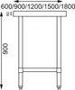 Vogue Edelstahl Arbeitstisch Mit Regalboden 90X60 Cm Produktbild-Vorschau 8