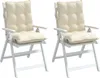vidaXL Niedriglehner-Auflagen 2 Stk. Creme Oxford-Gewebe Produktbild-Vorschau 4