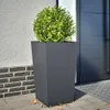 vidaXL Fioriera antracite 45x45x75 cm in acciaio Anteprima dell’immagine prodotto 2