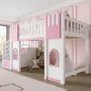 Kinderhochbett mit Stauraumtreppe und Fenster, MDF Kiefer, Produktbild-Vorschau 4