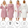 CalmyLIFE Bademantel Damen flauschig Morgenmantel - mit Produktbild-Vorschau 4
