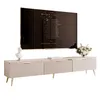 A modern TV lowboard with a television mounted above it, displayed against a white background. Náhled obrázku produktu
