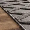 Teppich Wohnzimmer Schlafzimmer Kurzflor Boho Skandi Raute Produktbild-Vorschau 3