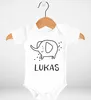 Baby Body mit Namen bedrucken lassen Elefant lustige Produktbild-Vorschau 2