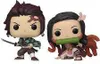 Two anime-style figurines, Tanjiro and Nezuko from Demon Slayer, are shown against a white background. Podgląd zdjęcia produktu