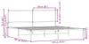 vidaXL Kovová postel bez matrace, kouřový dub 180x200 cm Náhled obrázku produktu 7