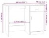 vidaXL Psací stůl Grey Sonoma 100x50x76 cm výrobek z Náhled obrázku produktu 8