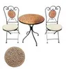 Bistro-Set aus Eisen, 1 Tisch, 2 Stühle mit runden Produktbild-Vorschau 3