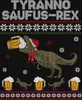 Tyranno Saufus-Rex Ugly Sweater - Weihnachten Xmas Produktbild-Vorschau 3