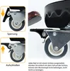 Nastaviteľný kvetinový valček 39-52 cm so 4 univerzálnymi Náhľad obrázku produktu 6