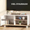 HOMCOM TV Schrank, Lowboard auf Rollen mit verstellbarer Produktbild-Vorschau 4