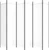 vidaXL Paravento a 6 pannelli, bianco, 300x200 cm, in Anteprima dell’immagine prodotto 4