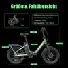 20 Ah, 20-palcový mestský skladací elektrobicykel, pedelec Náhľad obrázku produktu 6