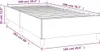 vidaXL Rám postele bez matrace černý 100x200 cm látka Náhled obrázku produktu 7