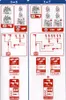 Instructional diagrams showing how to connect LED light strings for LEMAX buildings. Produktbild-Vorschau