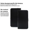Two black phone cases are shown side-by-side on a white background, with descriptive text in German and English. Produktbild-Vorschau