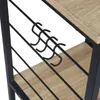 Close-up of a shelving unit with hooks. Produktbild-Vorschau