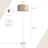 Stehlampe Wohnzimmer Lampenschirm Stoff Stehleuchte Produktbild-Vorschau 3