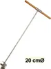 Erdlochbohrer verzinkt 200 mm Erdbohrer 20 cm Aushebetiefe Produktbild-Vorschau 1