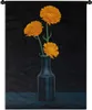 MuchoWow® Wandteppich Wandbehang Vase - Blumen - Orange Produktbild-Vorschau 1
