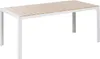 BELIANI Gartenmöbel Set Beige und Weiß Aluminium Kunstholz Produktbild-Vorschau 4