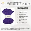 Pleciony sznurek bawełniany z rdzeniem 5mm 100m, przędza Podgląd zdjęcia produktu 4