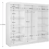 Schwebetürenschrank MARIKA 240 cm – Kleiderschrank mit Produktbild-Vorschau 3