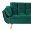 BELIANI Sofa zielona welurowa z funkcją spania 3-osobowa Podgląd zdjęcia produktu 10