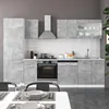 Küchenzeile Vicco R-Line Beton 300 cm , AP Marmor, Model Produktbild-Vorschau 5