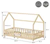 Detská posteľ ML-Design 90 x 200 cm s ochrannou bočnicou, Náhľad obrázku produktu 7
