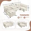 Sweiko 308cm Langes Sofa Modulares 6-Sitzer-Sofa, Produktbild-Vorschau 3