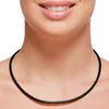 Lederkette Lederband 4 mm Herren Halskette Schwarz 17-100 Produktbild-Vorschau 2