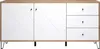 trendteam Wohnen Sideboard Touch Artisan Eiche Melamin/Weiß Produktbild-Vorschau 1