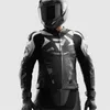 Rebelhorn Inferno Motorrad Lederjacke, schwarz/weiß, 58 Produktbild-Vorschau 3