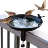 Balkon-Geländerhängendes Vogelbad aus schwarzem Gusseisen, Produktbild-Vorschau 8