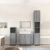 vidaXL Set di mobili da bagno 4 pezzi in legno grigio Anteprima dell’immagine prodotto 2