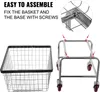 SucceBuy Wäschewagen aus Draht, 4,5 Scheffel, 35" x 15,7" x Produktbild-Vorschau 6