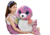 A young girl is holding a large, colorful plush toy seal. Anteprima dell’immagine prodotto