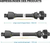Wał PTO T4 900-990mm 460Nm 540rpm, wał PTO, 40kW (55hp), 2x Podgląd zdjęcia produktu 7