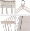 Chaise hamac avec franges, Crème, Detex, 55 x 100 cm Voir les images du produit 3