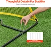 Tragbares Fußball-Rebounder Trainernetz - 7x7 Fuß - Produktbild-Vorschau 6