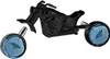 A black motorcycle-shaped perfume bottle holder with two perfume bottles attached as wheels. Anteprima dell’immagine prodotto