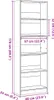 vidaXL Bücherregal Weiß 60 x 24 x 176 cm Holzwerkstoff Produktbild-Vorschau 7