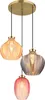 Globo Lighting Hängeleuchte Metall goldfarben matt, 3x E27 Produktbild-Vorschau 1