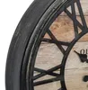 Wanduhr 3D mit römischen Zahlen, Ø 50 cm, schwarz Produktbild-Vorschau 3