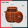 KOTARBAU® Keramik Gärtopf Gurkentopf mit Deckel Produktbild-Vorschau 3