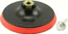 A polishing pad and a threaded spindle are shown against a white background. Produktbild-Vorschau