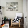 ARTland Leinwandbild Liebesspiel von Schwänen Größe: 60x45 Produktbild-Vorschau 5